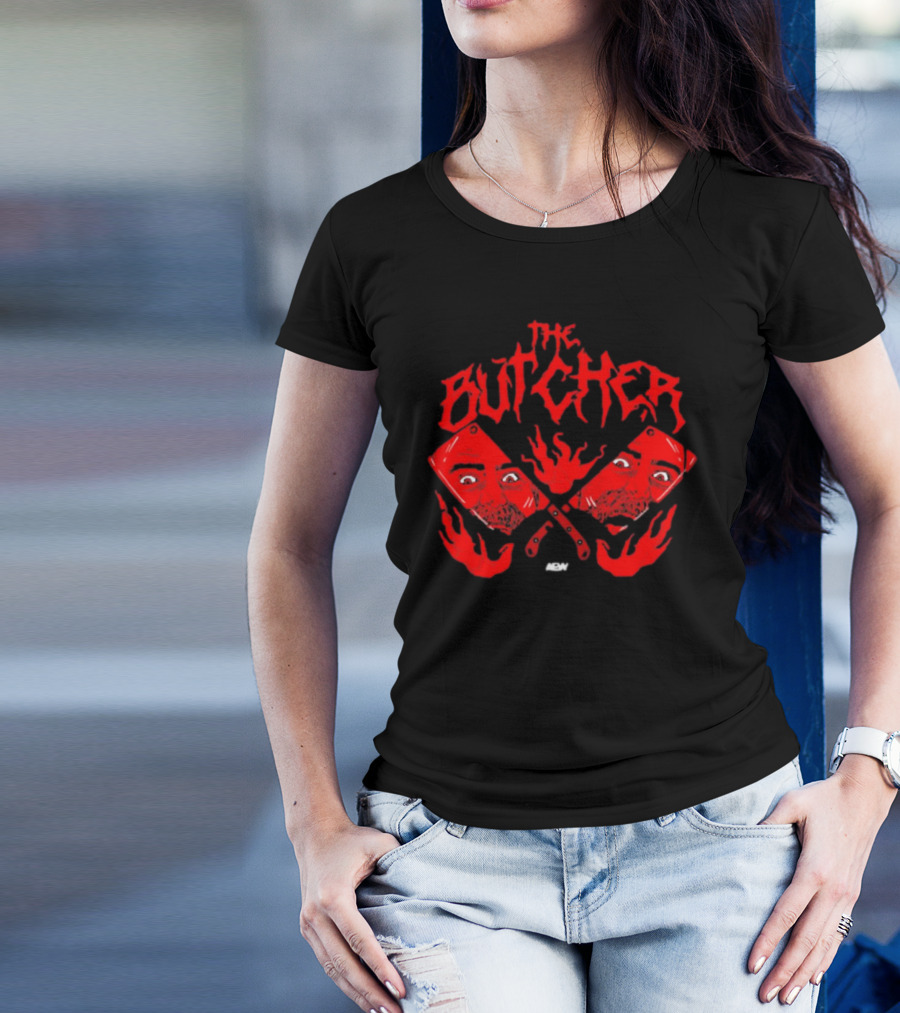 The Butcher Red Cleavers AEW Reflections T-Shirt