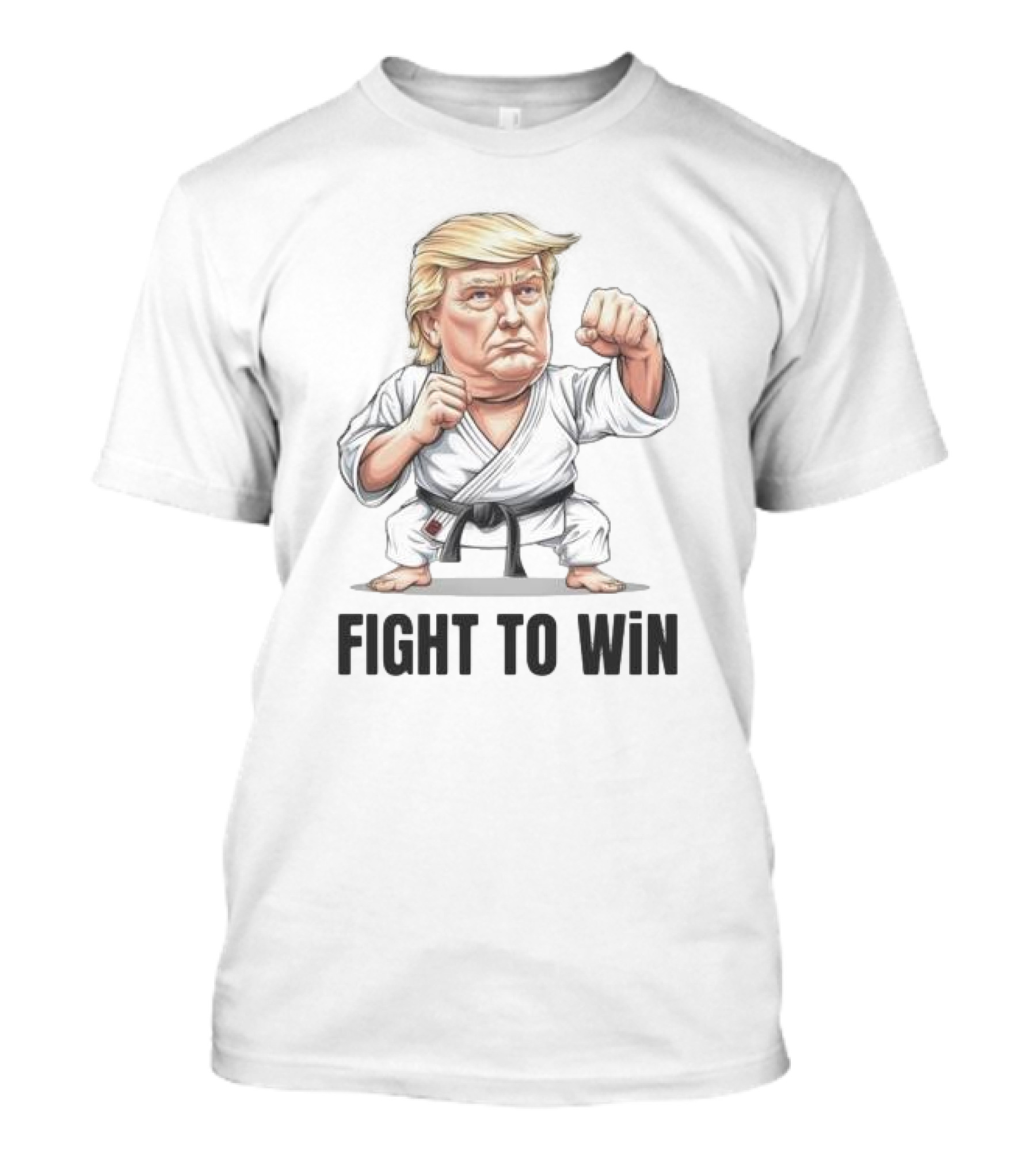 Fight To Win Donald Trump Taekwondo Caricature T-Shirt