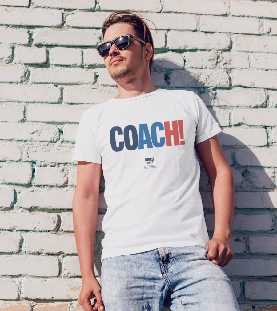 Coach Harris Walz 2024 Election Campaign T-Shirt