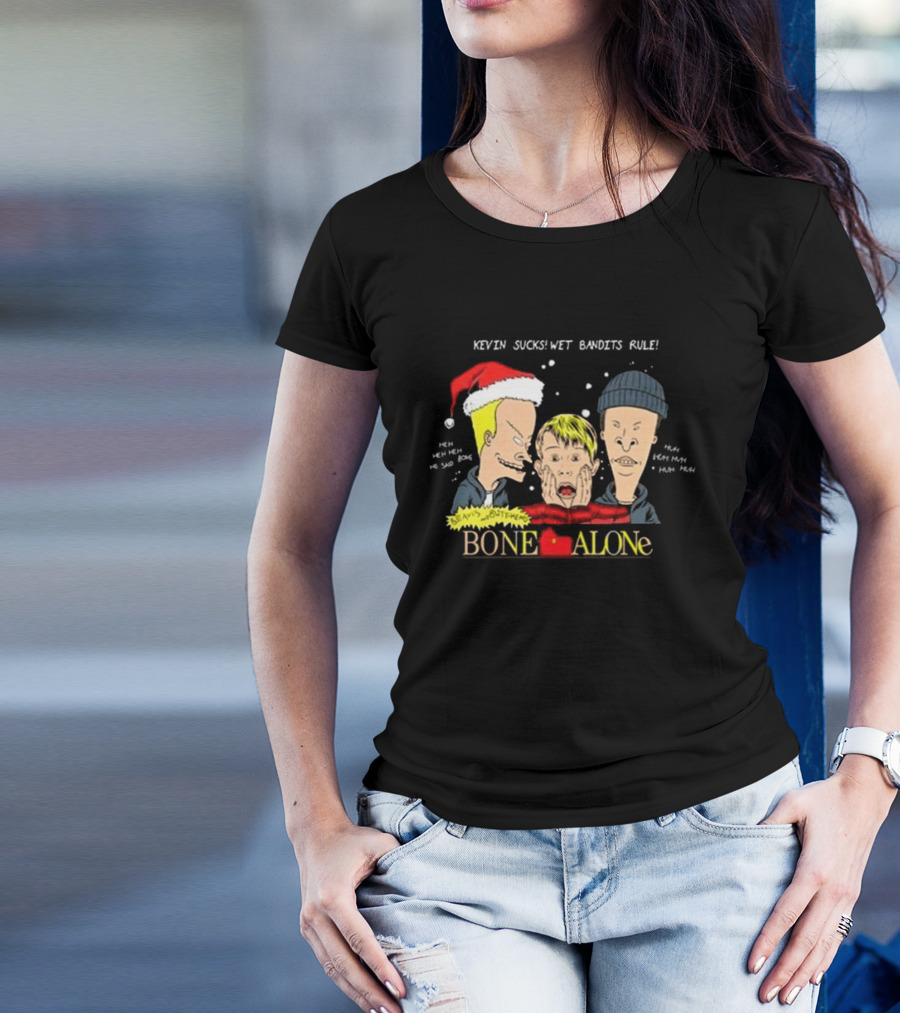 Beavis And Butt-Head Bone Alone Kevin Sucks Wet Bandits Rule T-Shirt