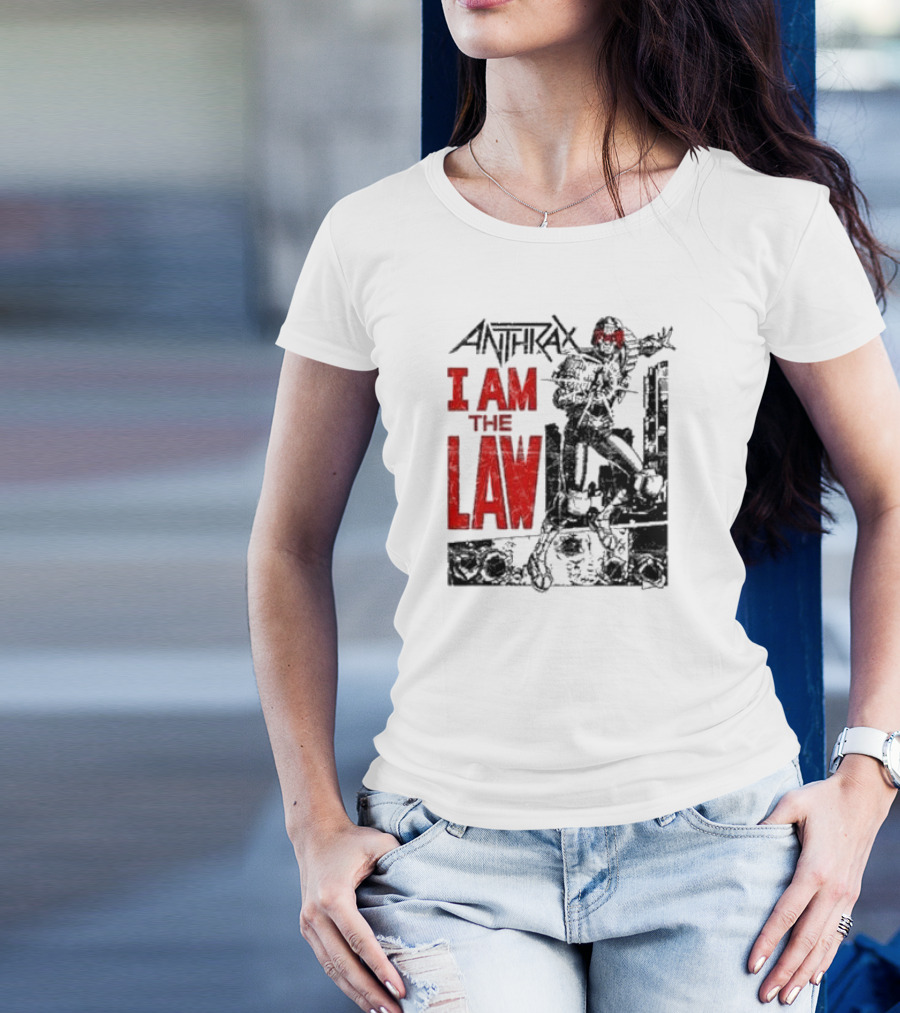 Anthrax I Am The Law Comic Judge Dredd T-Shirt