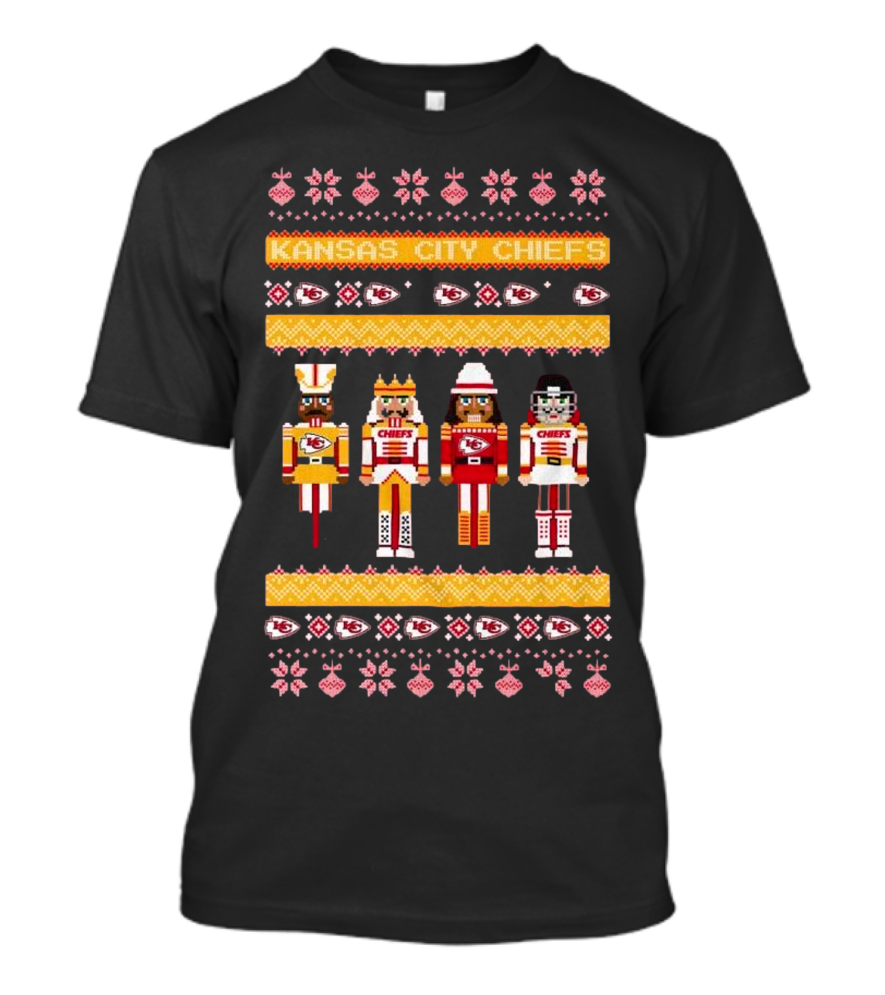 Kansas City Chiefs NFL 2024 Holiday Nutcracker Ugly T-Shirt