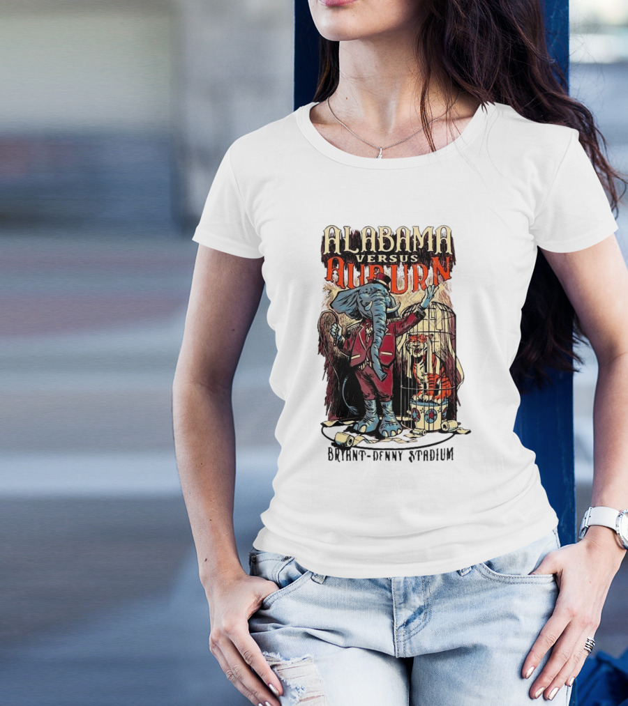 Alabama Versus Auburn Bryant-Denny Stadium Iron Bowl Week T-Shirt