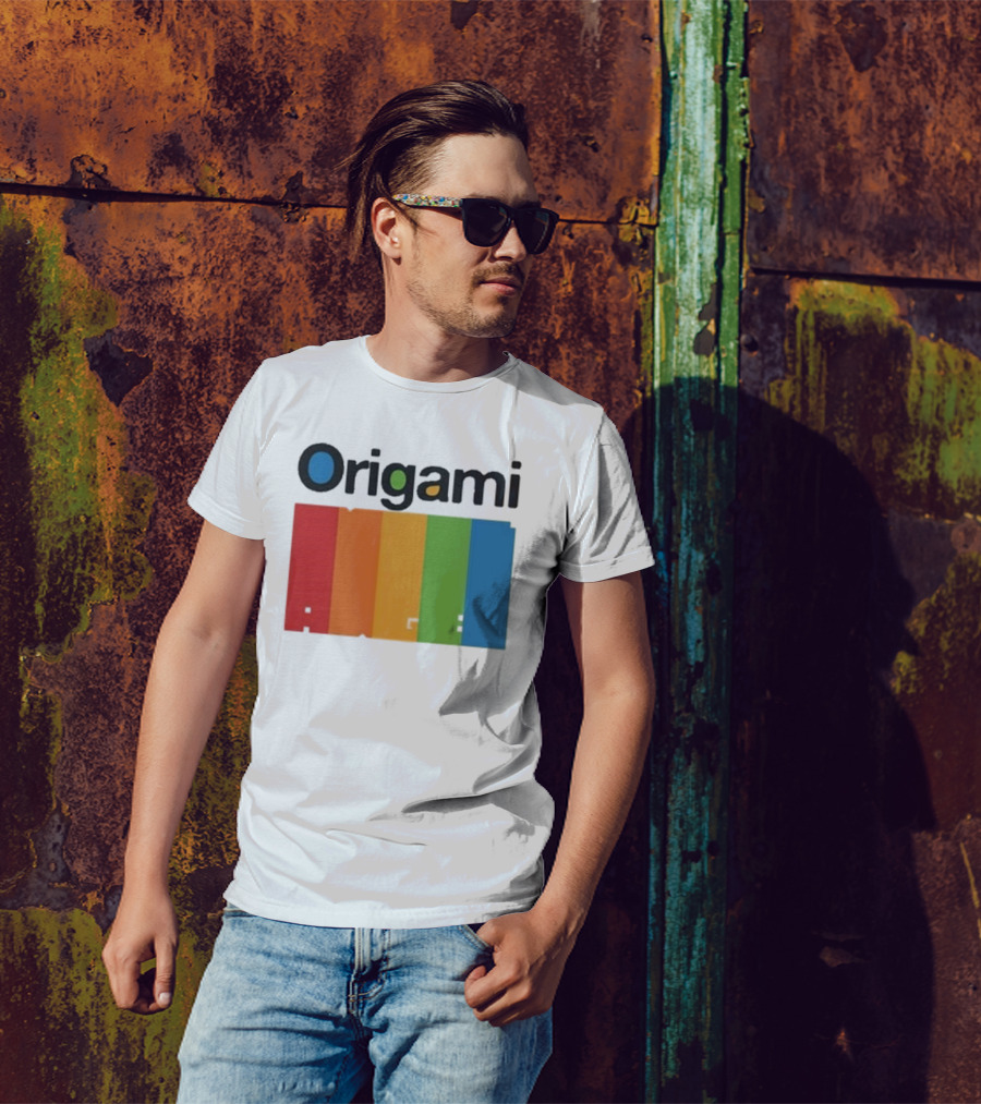 Origami Spectrum Rainbow Blocks T-Shirt
