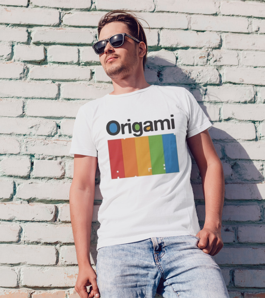 Origami Spectrum Rainbow Blocks T-Shirt