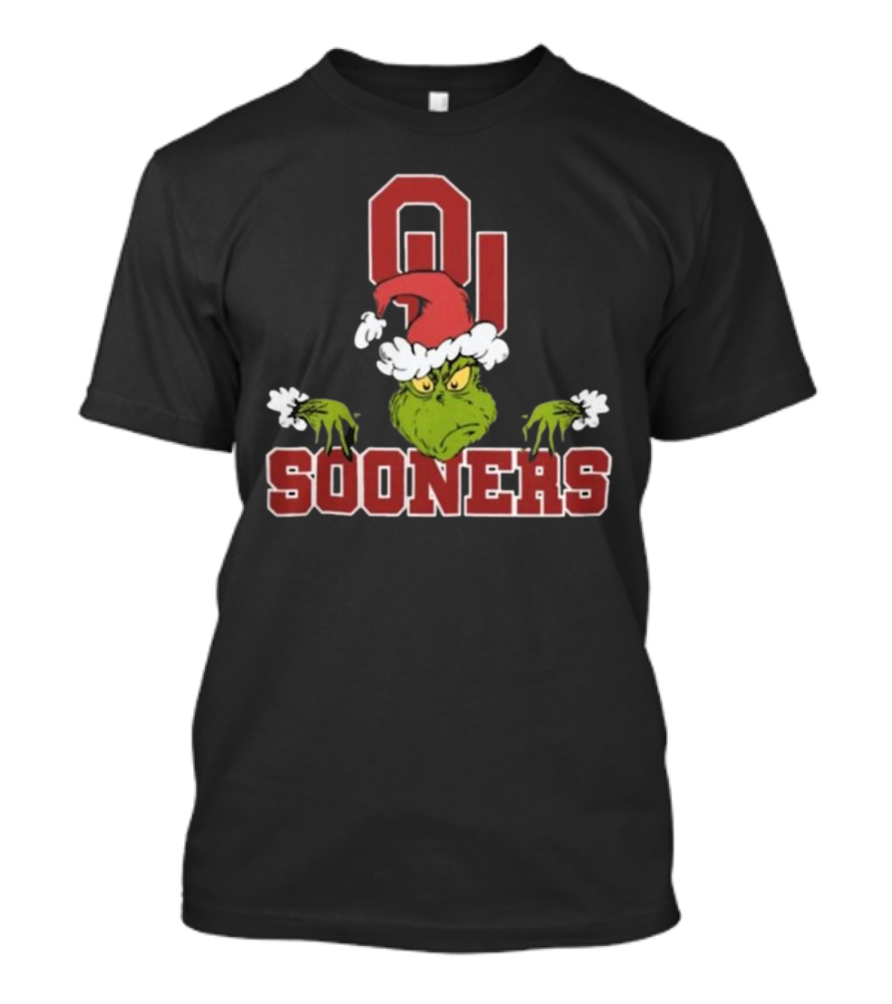 Oklahoma Sooners Grinch Christmas Football 2024 NCAA T-Shirt