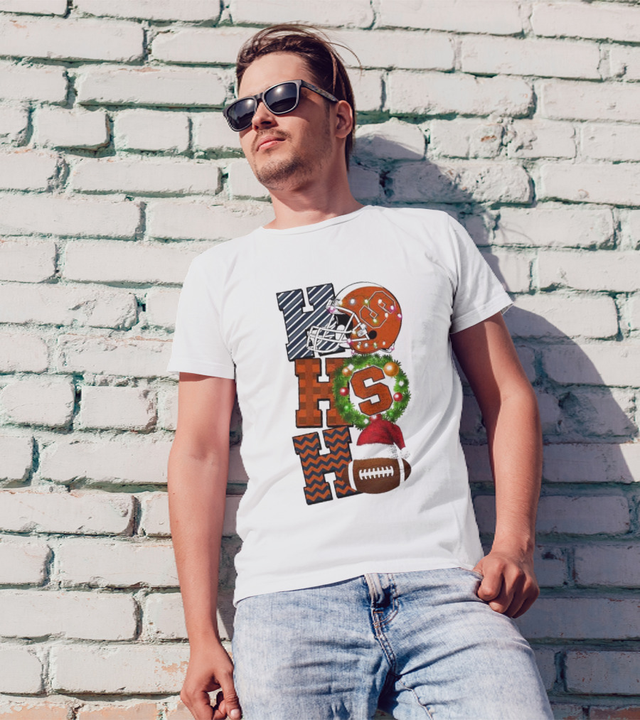Syracuse Orange Football Ho Ho Ho Christmas Game Day T-Shirt