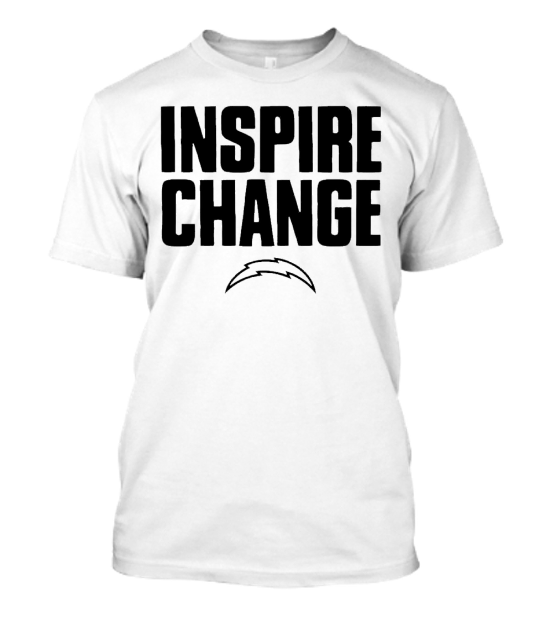 Los Angeles Chargers Inspire Change 2024 Bolt T-Shirt