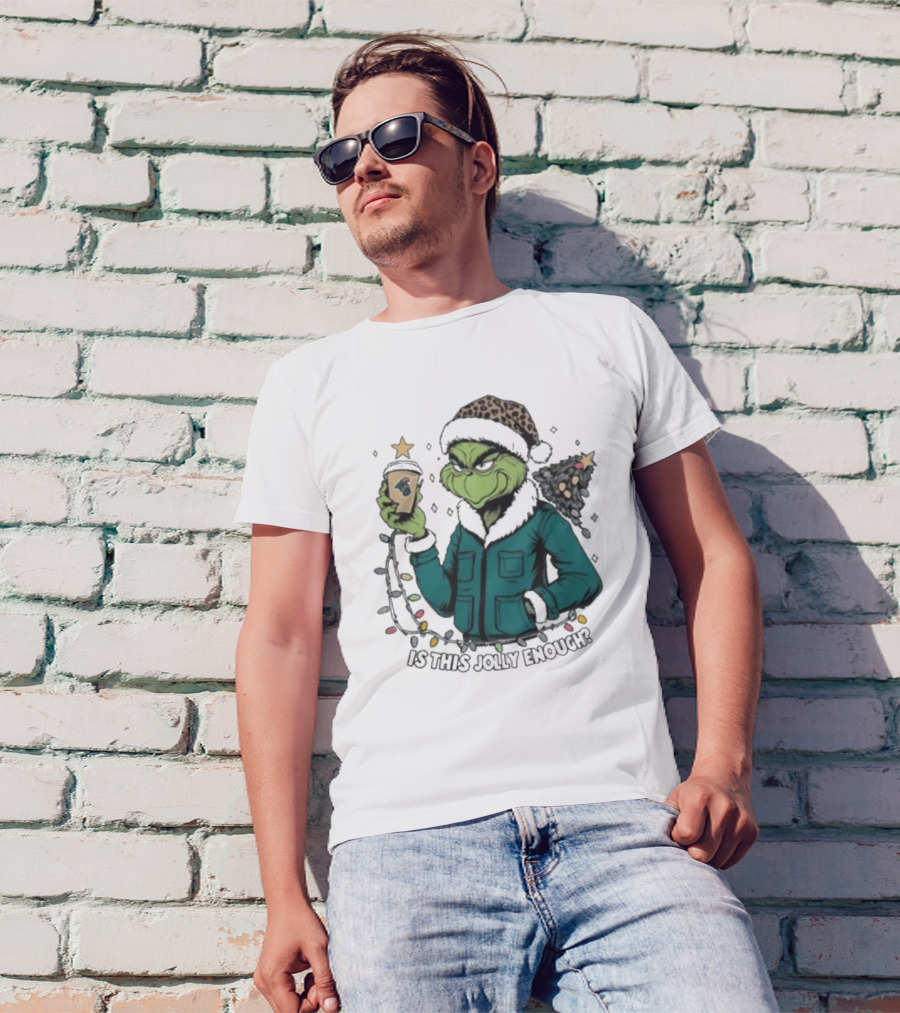 Coastal Carolina Chanticleers Santa Grinch Is This Jolly Enough Merry Christmas T-Shirt