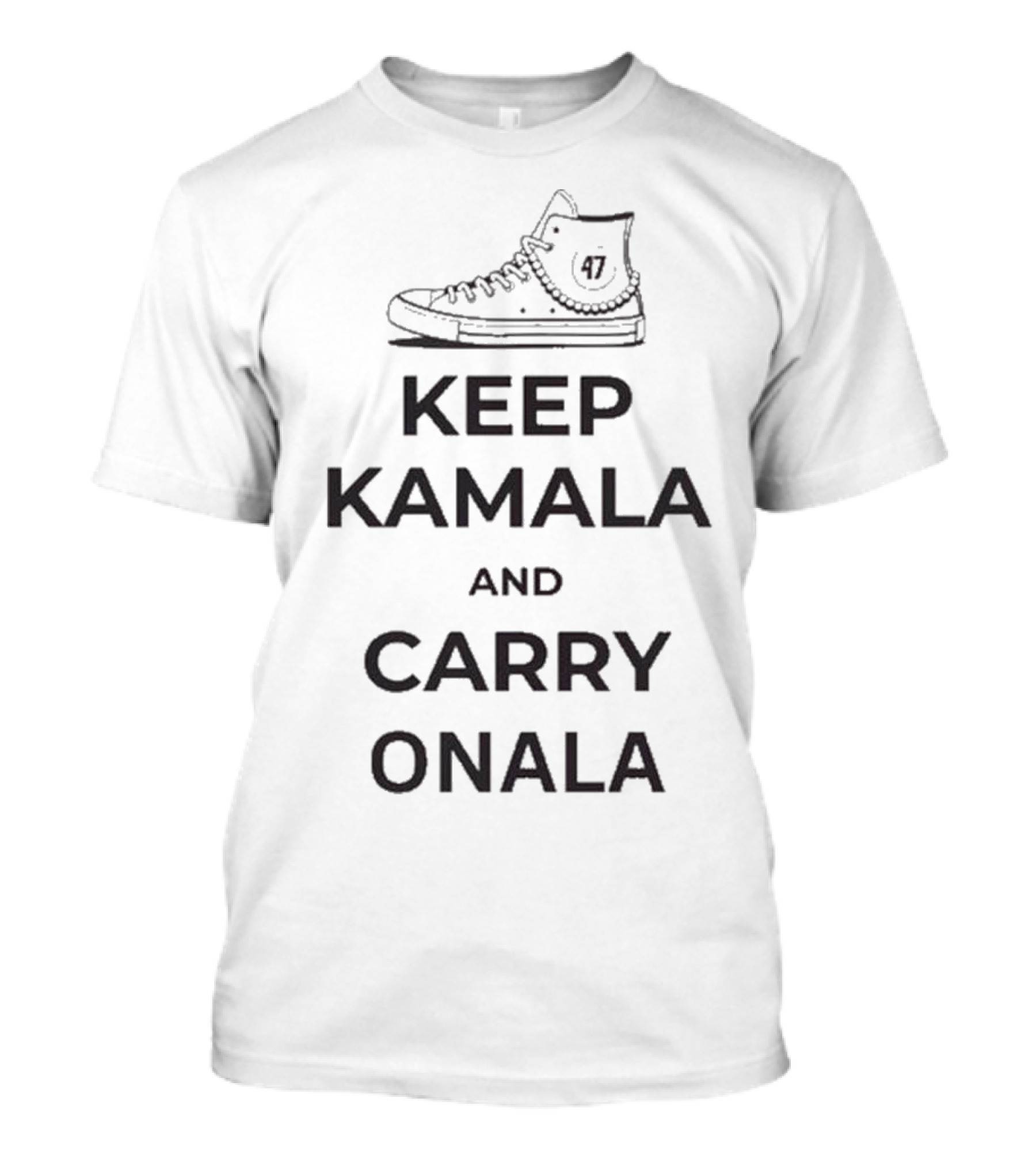 Keep Kamala And Carry Onala 47 Sneaker Election T-Shirt