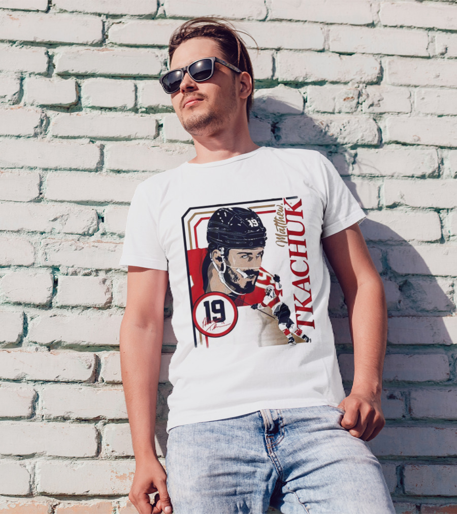 Matthew Tkachuk Number 19 Collage Frame Hockey T-Shirt