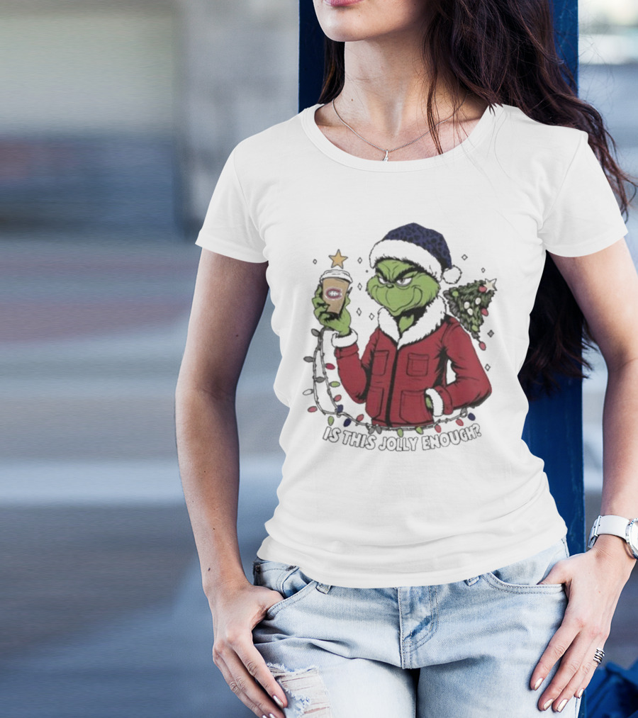 Montreal Canadiens Grinch Santa Is This Jolly Enough Merry Christmas T-Shirt