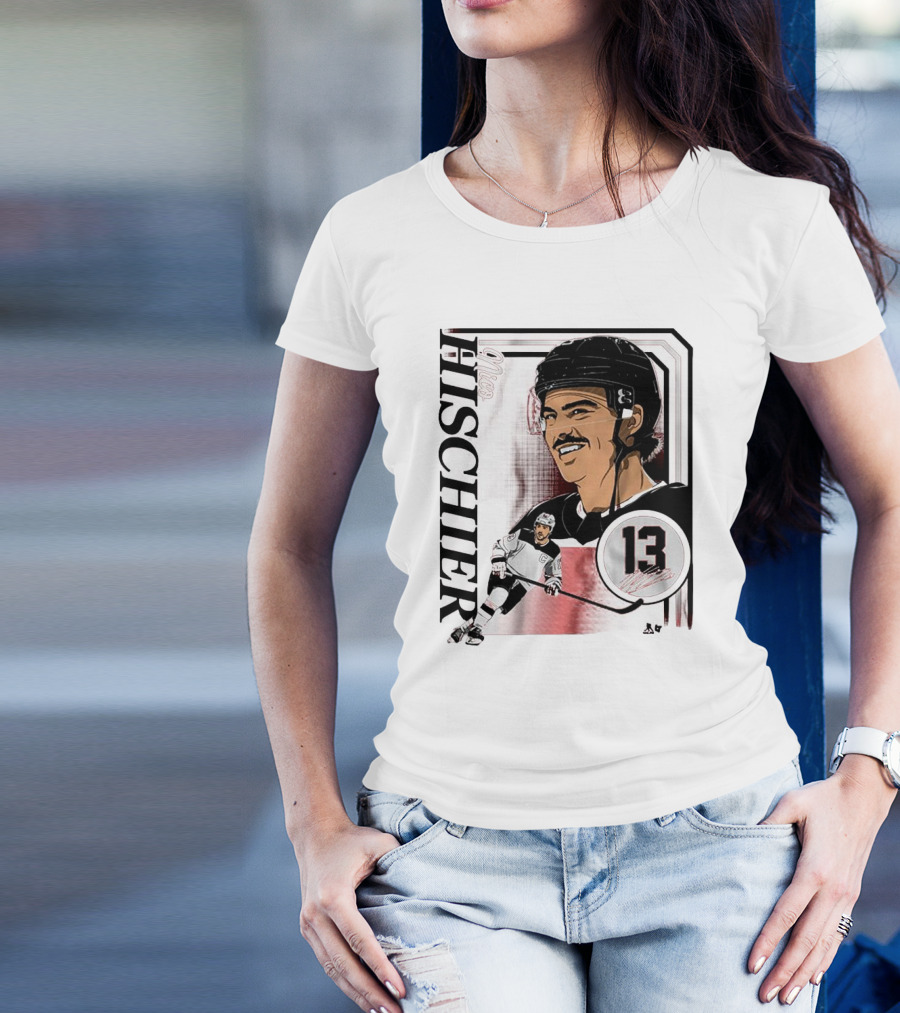 Nico Hischier Collage Frame Number 13 Hockey T-Shirt