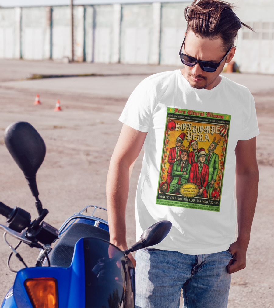 Foro Cultural Hilvana Son Rompe Pera Fiesta Concierto Posada Lanzamiento Vinil Diciembre 21 2024 Pomona CA T-Shirt