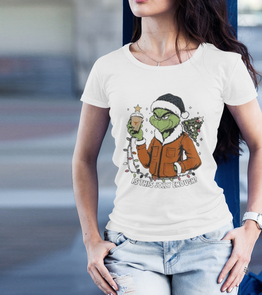 Texas Longhorns Santa Grinch Is This Jolly Enough Merry Christmas T-Shirt