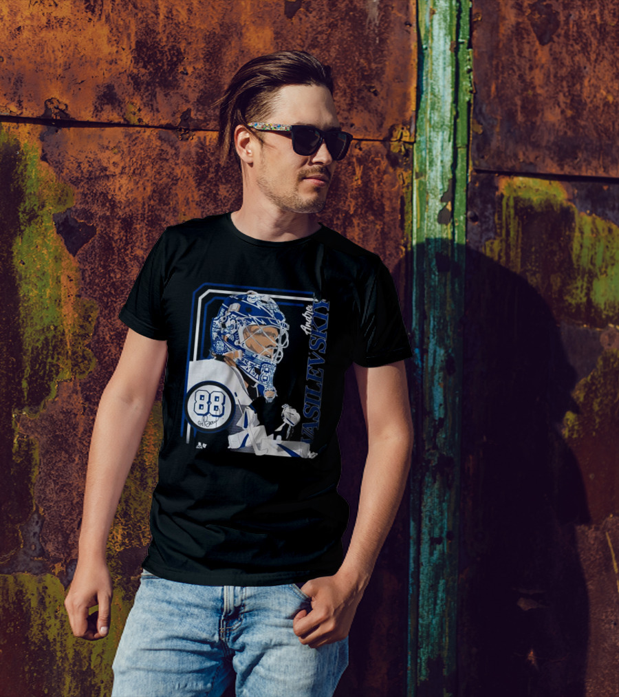 Andrei Vasilevskiy 88 Hockey Goalie Collage Frame T-Shirt