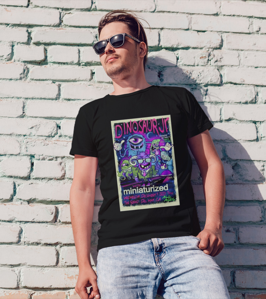 Dinosaur Jr Miniaturized Live At The Sound Del Mar CA December 4 2024 All Ages Event T-Shirt