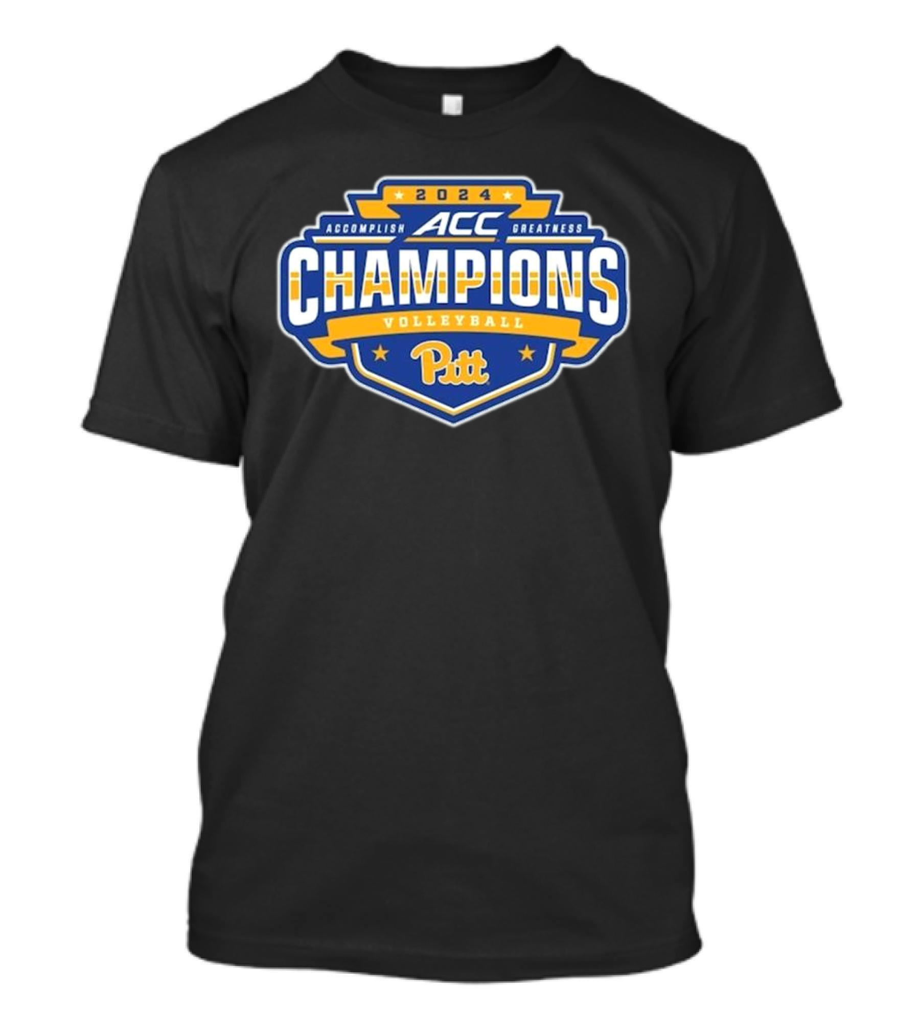 Pitt Volleyball 2024 ACC Champions Accomplish Greatness T-Shirt