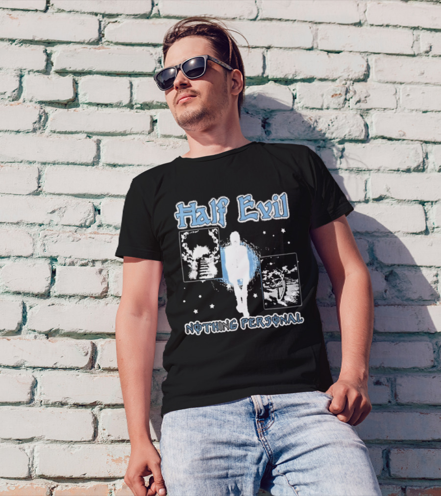 Half Evil Nothing Personal The Stairway To Eternity Cosmic Journey T-Shirt