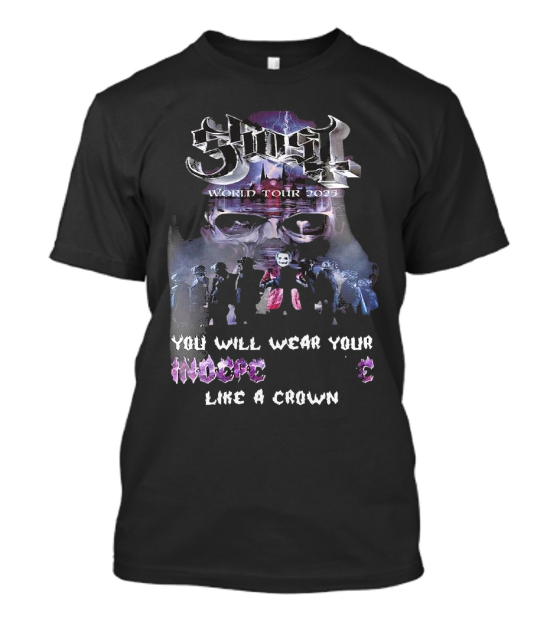 Ghost World Tour 2025 You Will Wear Your Independence Like A Crown T-Shirt