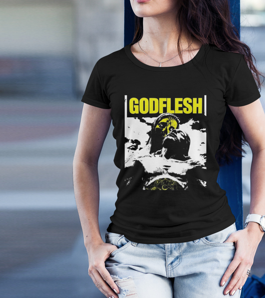 Godflesh Tour 2025 Religious Imagery And Dramatic Portraiture T-Shirt