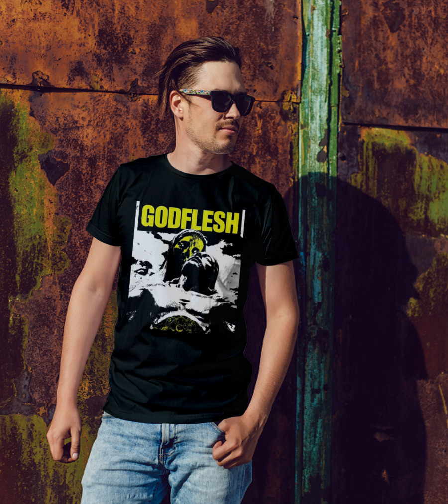 Godflesh Tour 2025 Religious Imagery And Dramatic Portraiture T-Shirt
