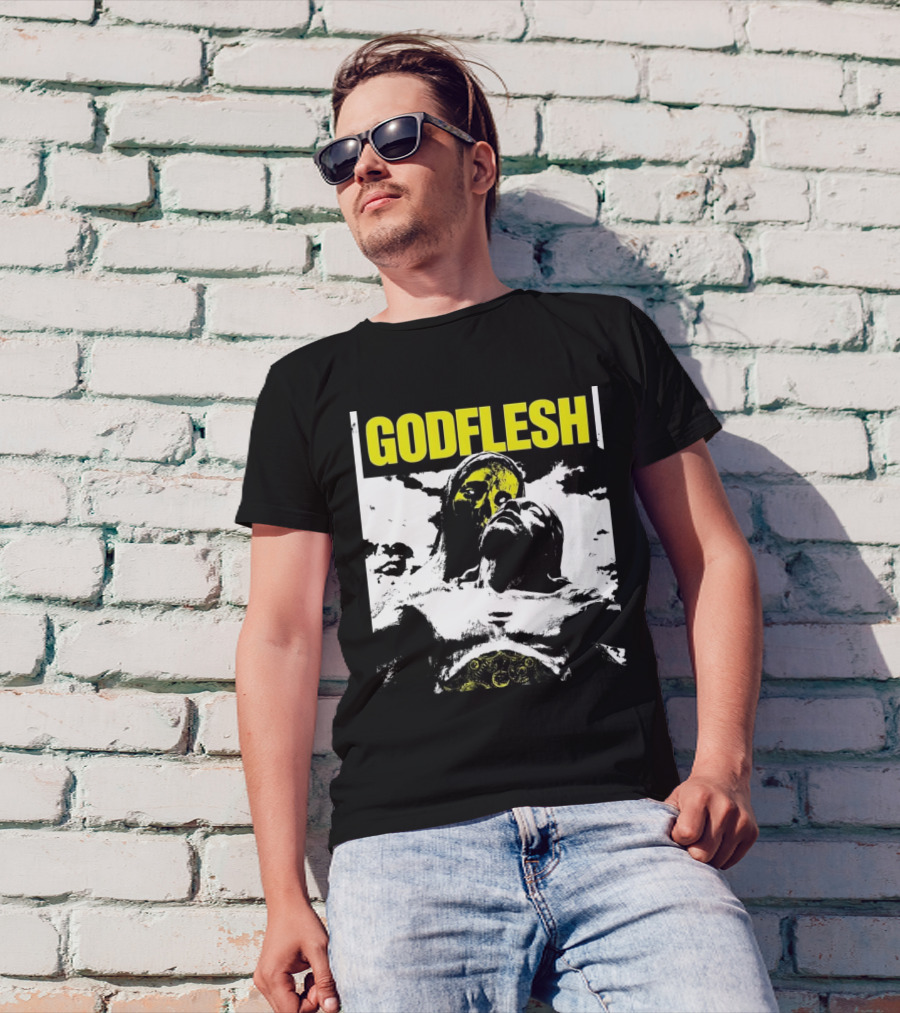 Godflesh Tour 2025 Religious Imagery And Dramatic Portraiture T-Shirt
