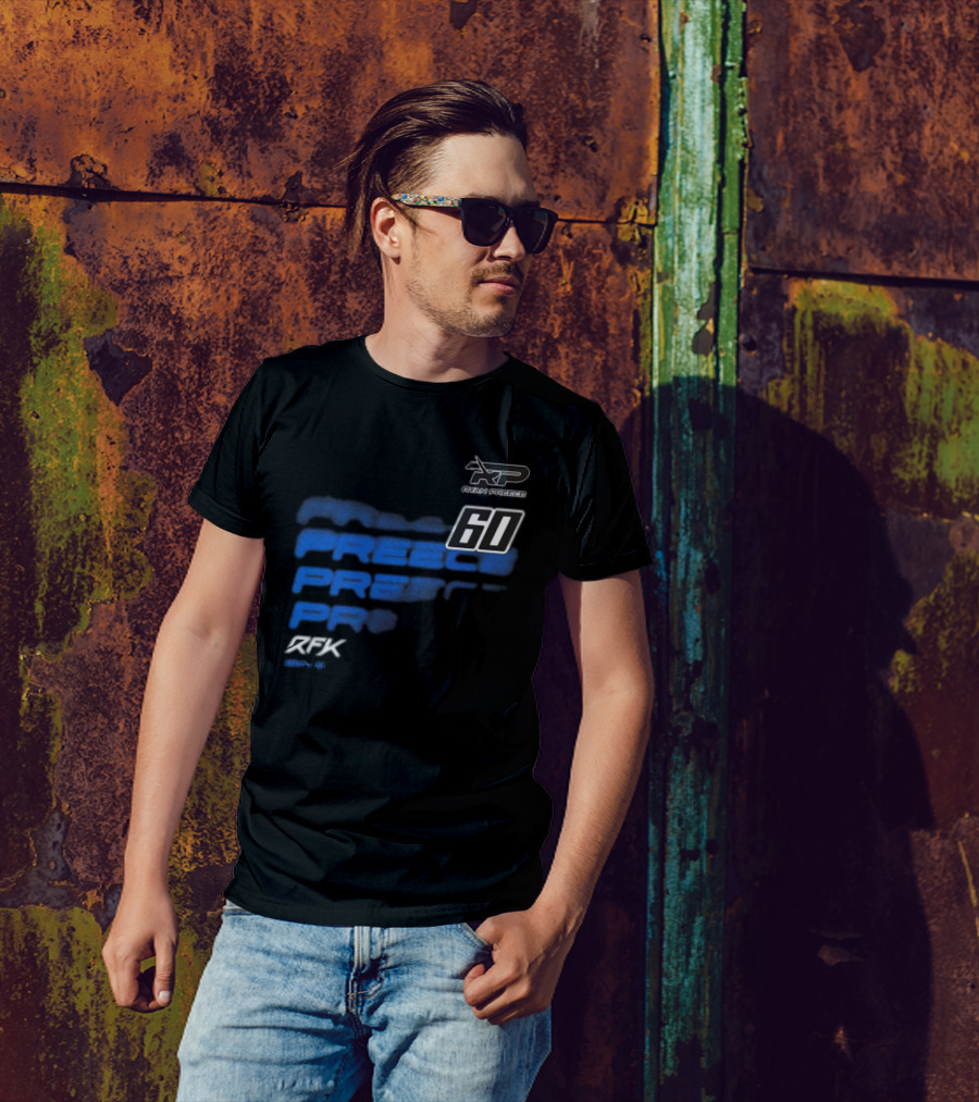 Ryan Preece RP 60 RFK Blue Men's Black T-Shirt