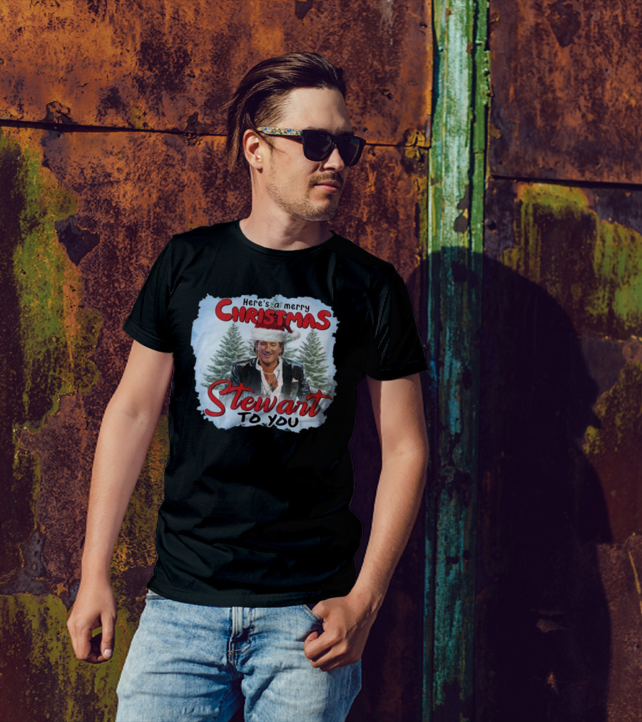 Rod Stewart Here’s A Merry Christmas Stewart To You T-Shirt