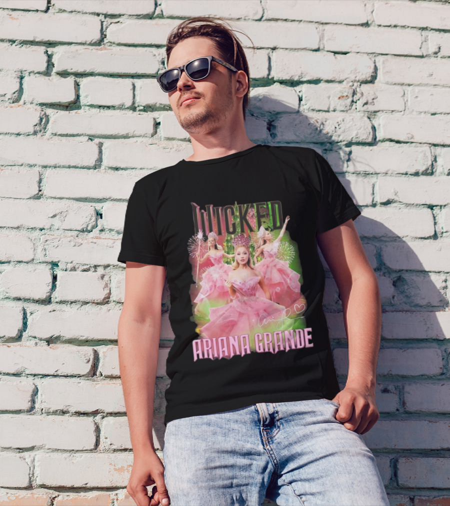 Wicked Ariana Grande Signature Pink Dress Trio T-Shirt