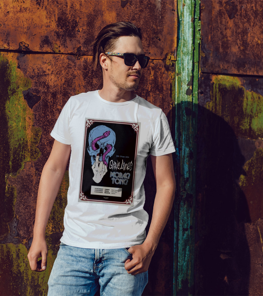 UK Winter 2024 Grave Lines Morag Tong December London Bristol Brighton T-Shirt