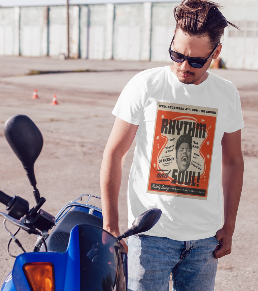Rhythm And Soul Event Featuring DJ Sicknik And DJ Devil One At Melody Lounge Los Angeles December 4th T-Shirt