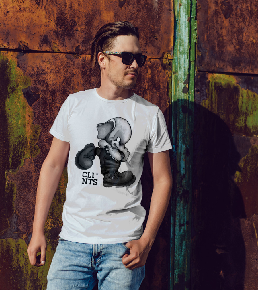 Cli Nts Stomper Character With Large Boots And Beads T-Shirt