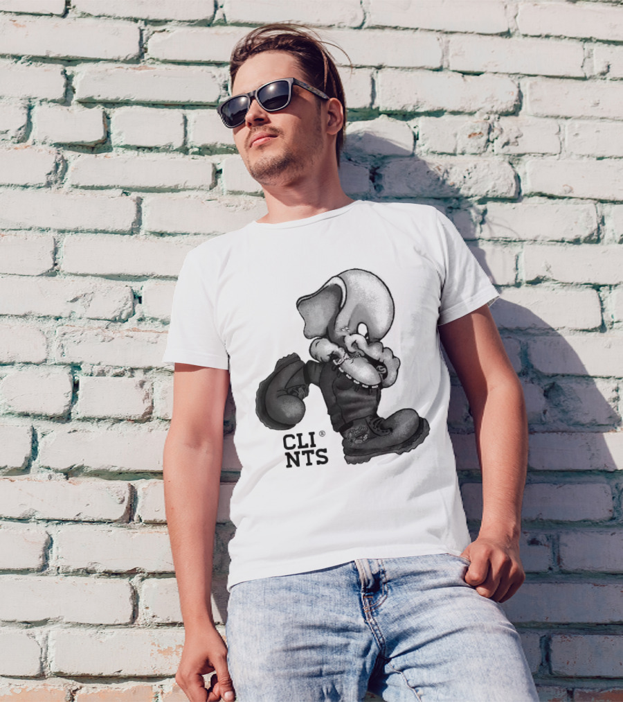Cli Nts Stomper Character With Large Boots And Beads T-Shirt