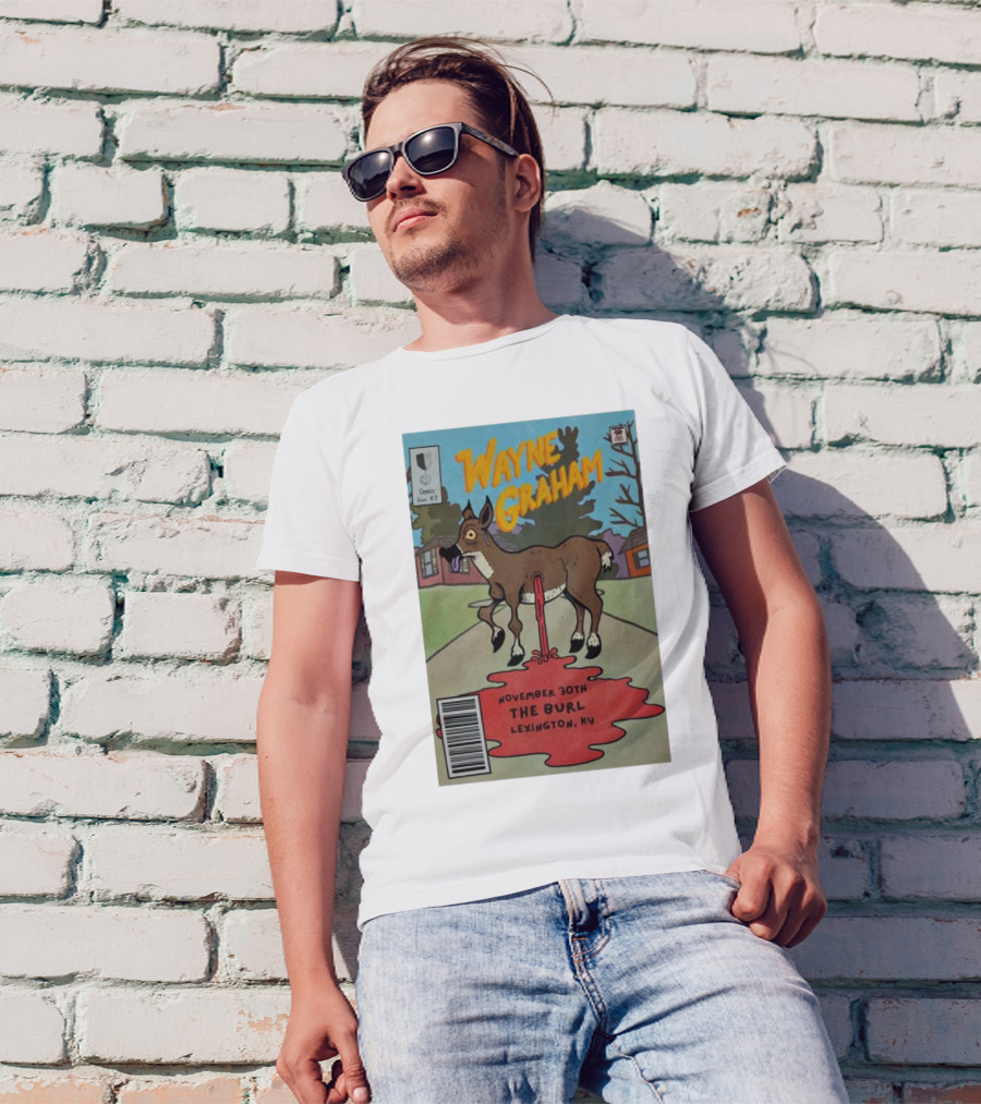 Wayne Graham November 30th The Burl Lexington KY Comic Style Deer Image T-Shirt