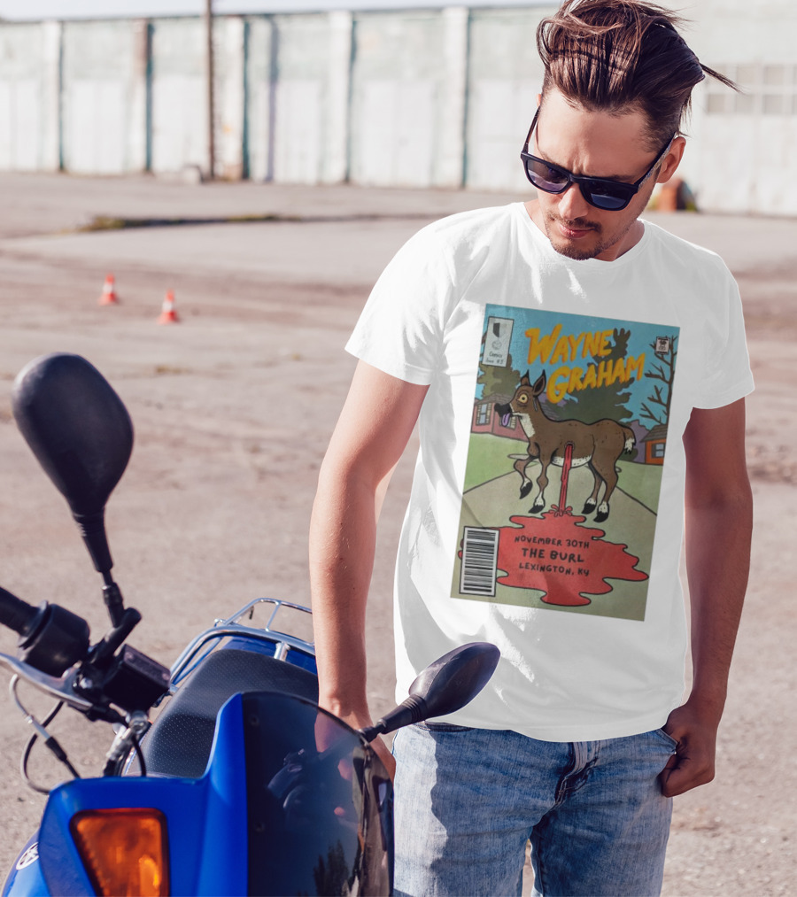 Wayne Graham November 30th The Burl Lexington KY Comic Style Deer Image T-Shirt