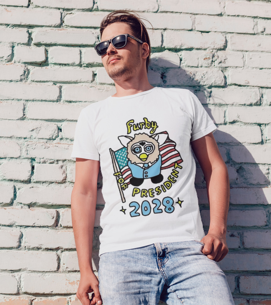 Zoë Furby For President 2028 With American Flag T-Shirt