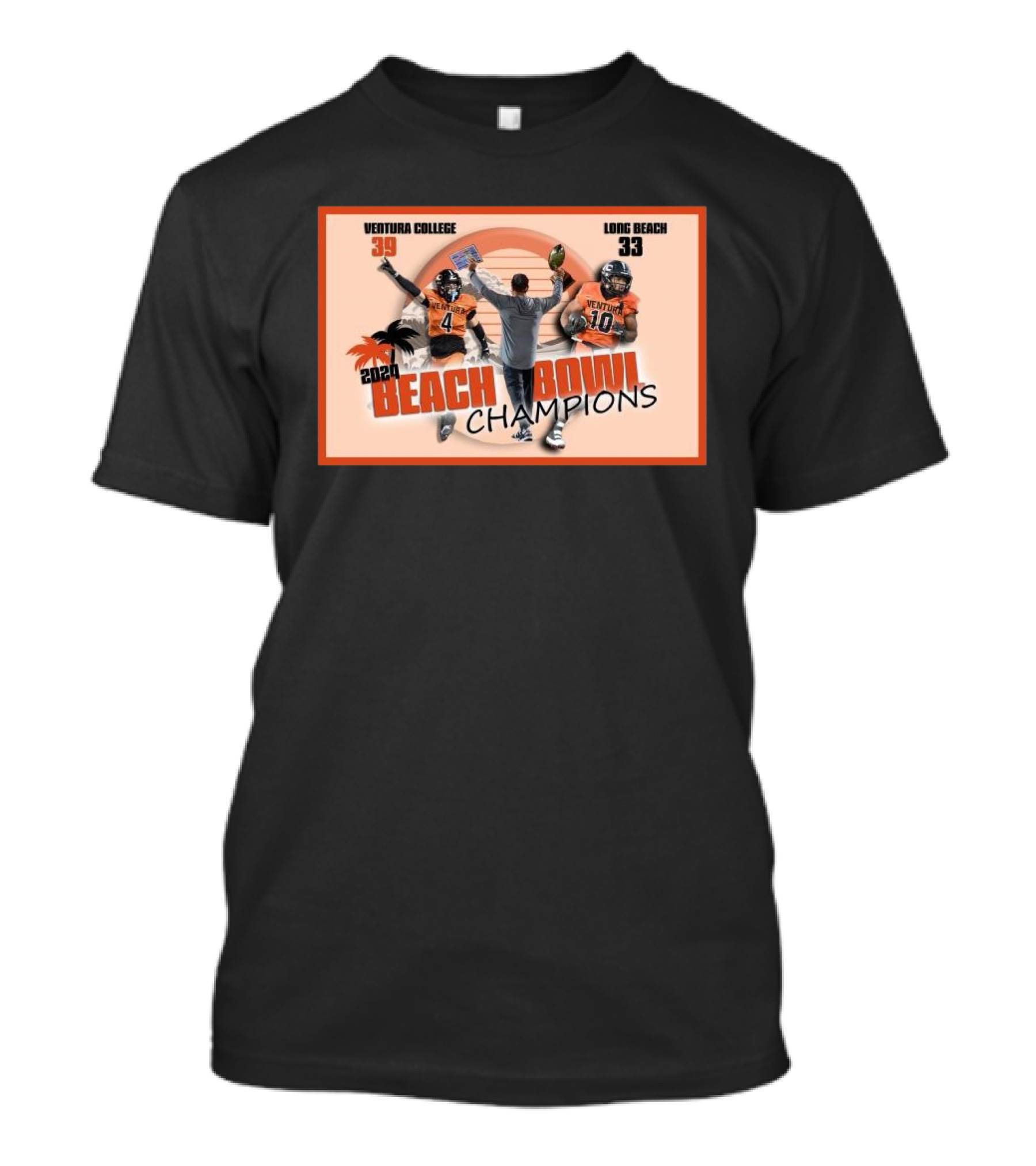 Ventura College 39 Long Beach 33 2024 Beach Bowl Champions T-Shirt