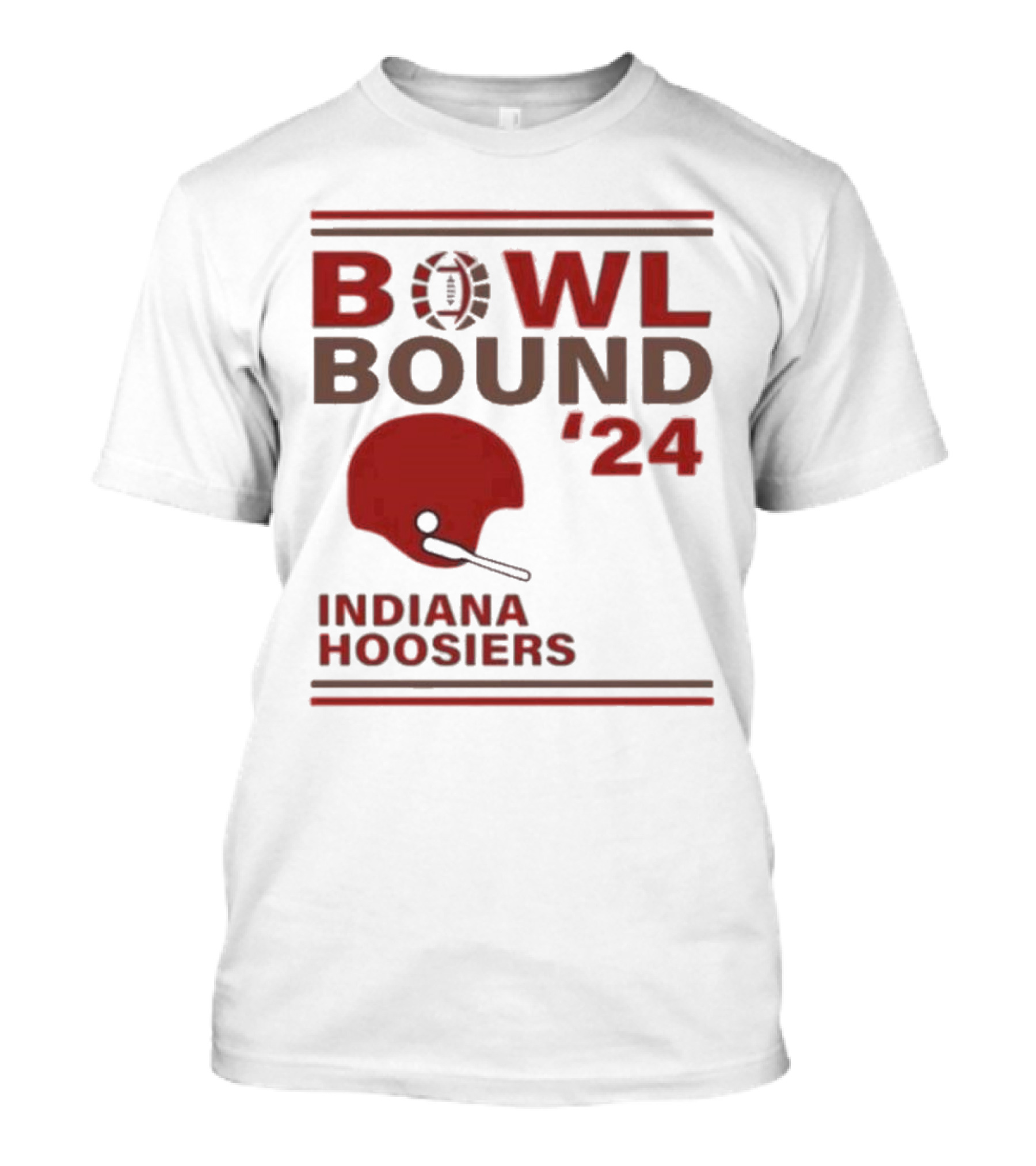 Indiana Hoosiers Bowl Bound 2024 Football Helmet T-Shirt