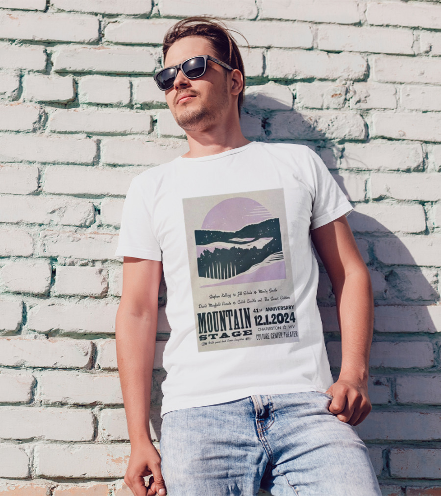 Mountain Stage 41st Anniversary Show Stephen Kellogg Jill Sobule Mindy Smith David Mayfield Parade Caleb Caudle Sweet Water Culture Center Theater Charleston WV Dec 1 T-Shirt