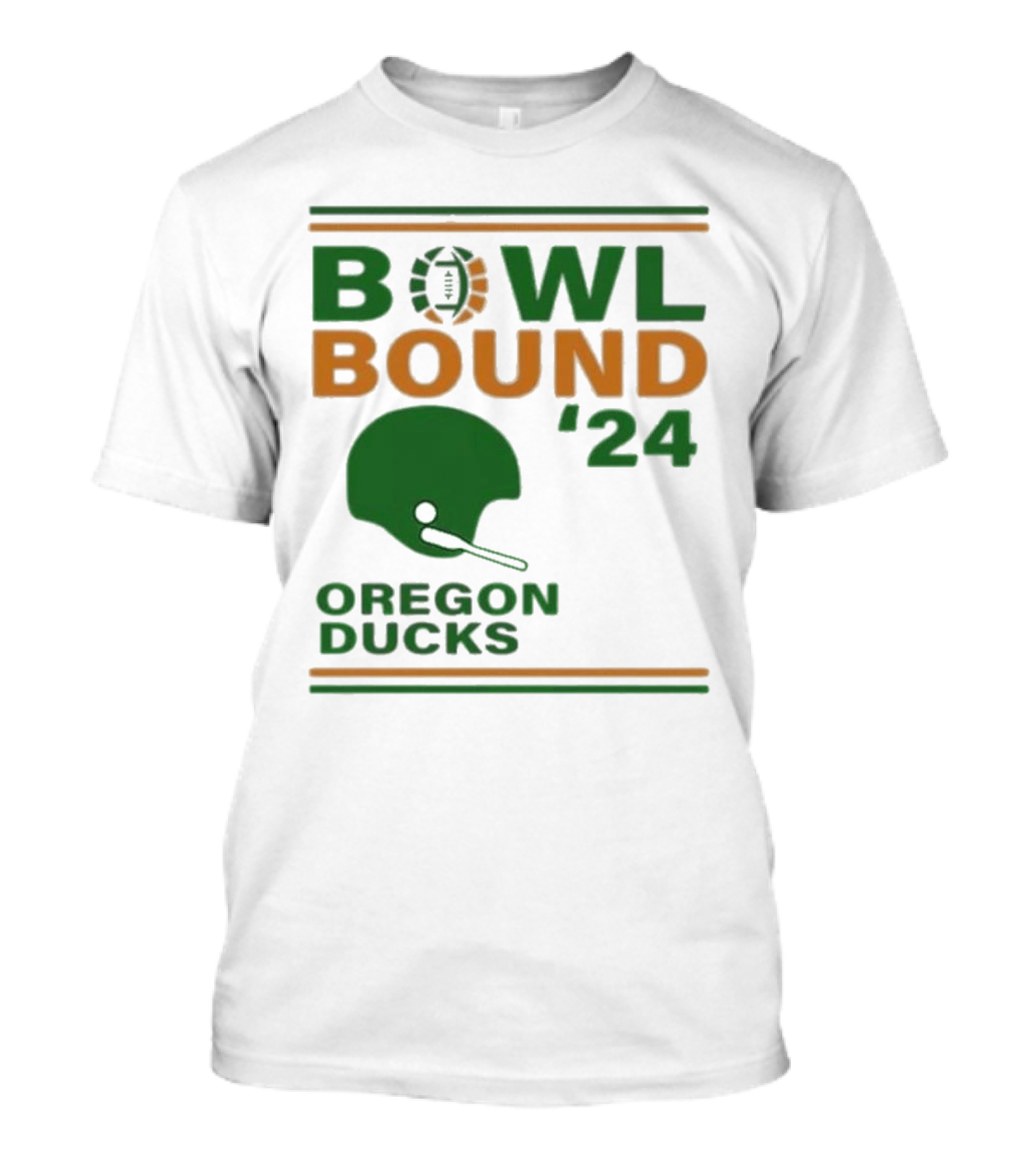 Oregon Ducks Bowl Bound '24 Helmet T-Shirt