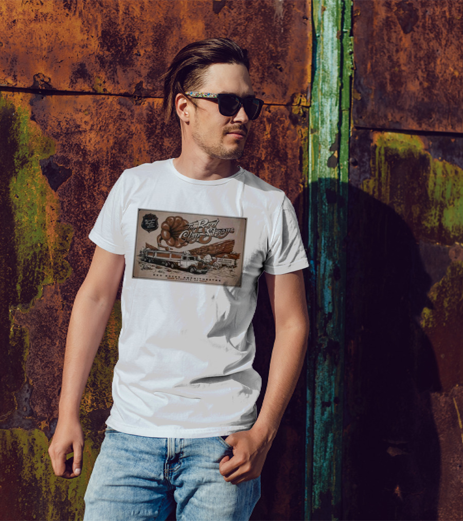 Red Clay Strays Morrison CO Sep 14 2025 Red Rocks Amphitheatre Stagecoach And Trumpet T-Shirt
