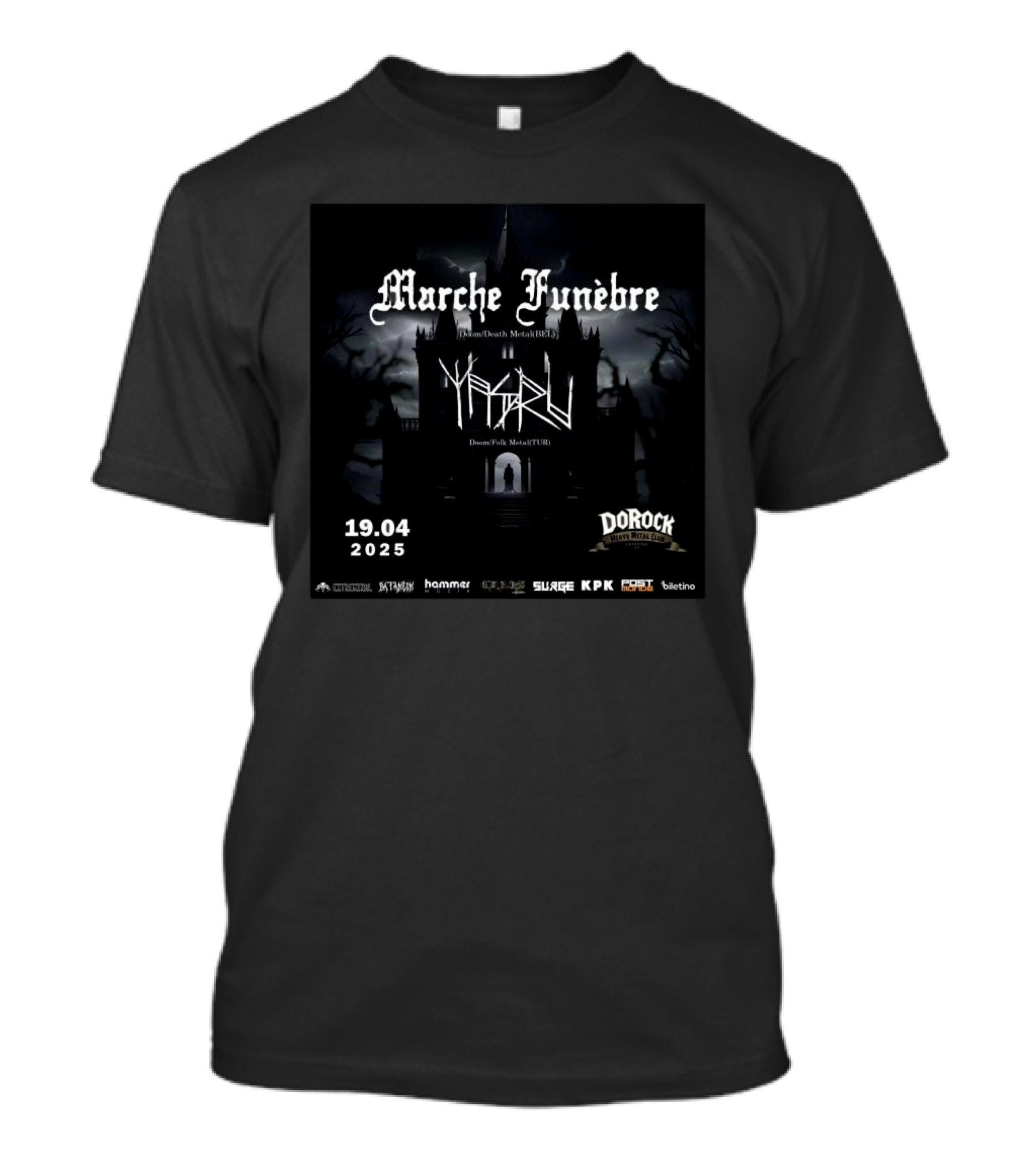Marche Funèbre Doom Death Metal Tour 2025 Dorock 19.04 T-Shirt