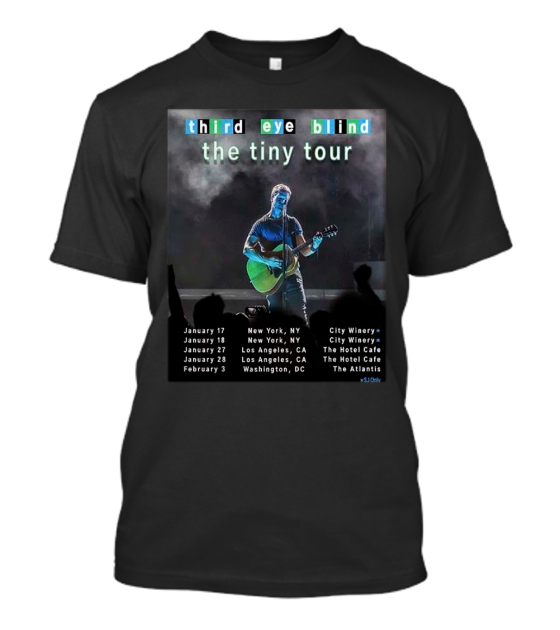 Third Eye Blind The Tiny Tour January February New York Los Angeles Washington 2025 T-Shirt