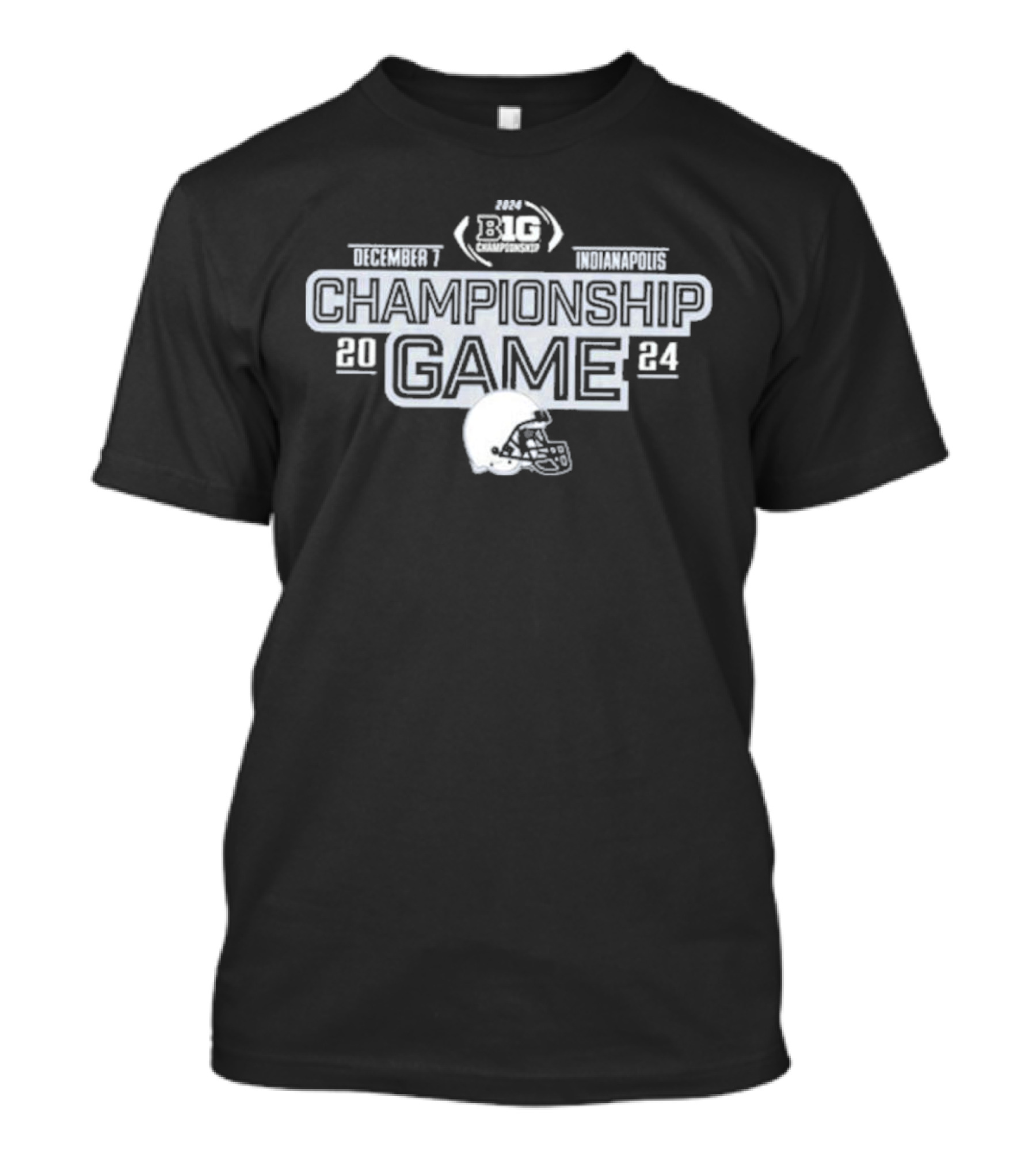 Penn State Nittany Lions Big Ten Football Championship Game December 7 2024 Helmet Indianapolis T-Shirt