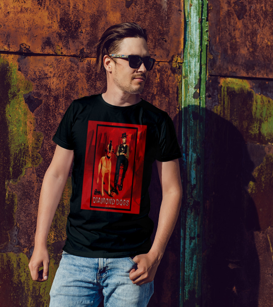Bowie Diamond Dogs 60th Anniversary Vintage T-Shirt
