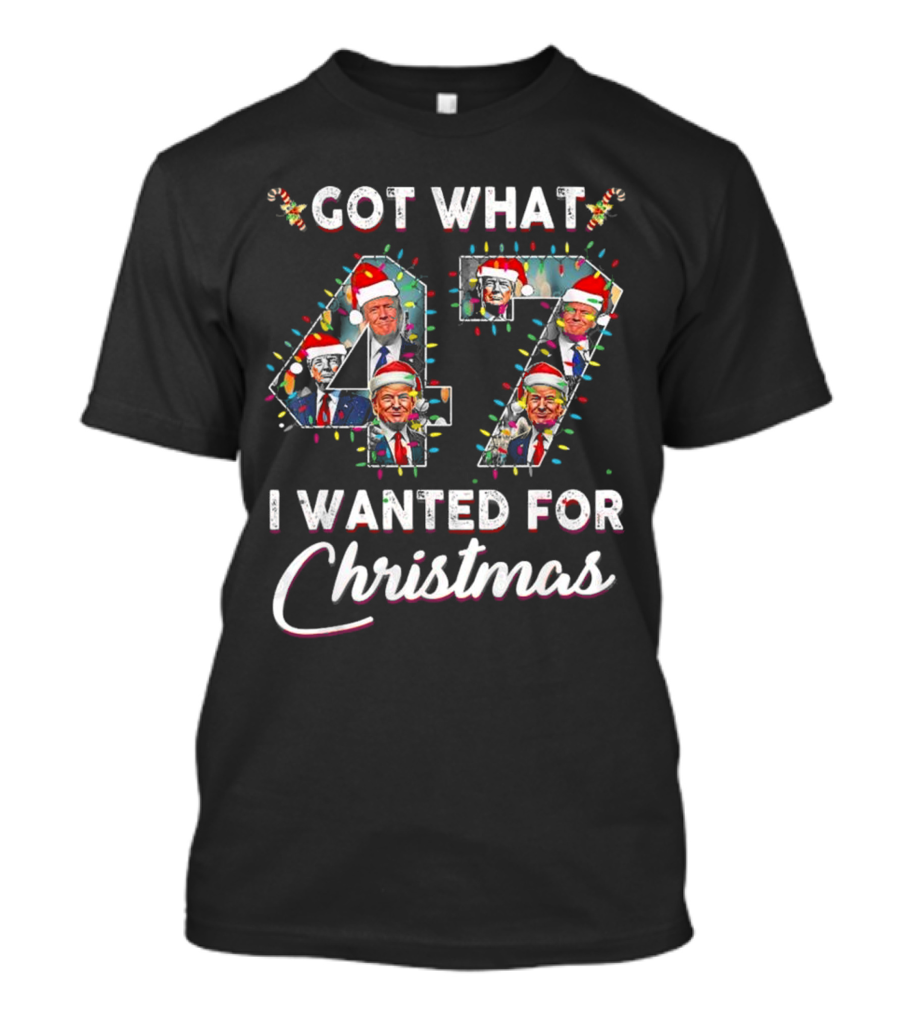Got What 47 I Wanted For Christmas Funny Trump Xmas Pajamas T-Shirt