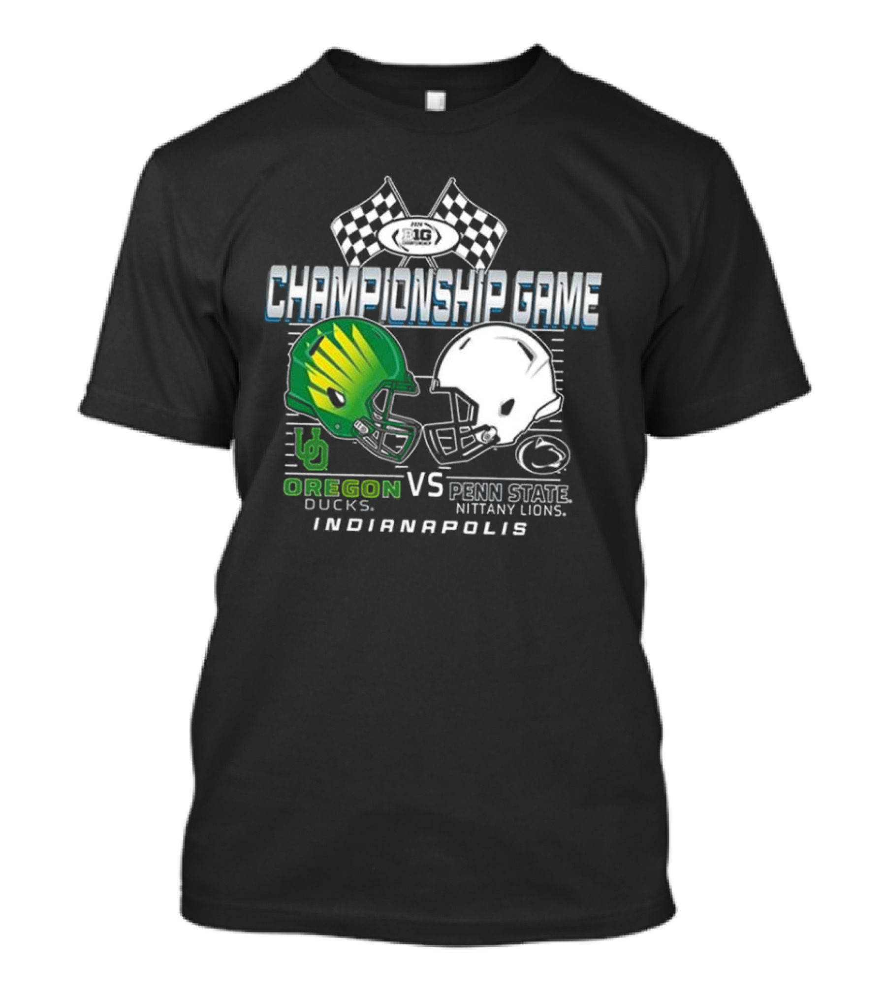 Big Ten Championship Game 2024 Oregon Ducks Vs Penn State Nittany Lions Indianapolis T-Shirt