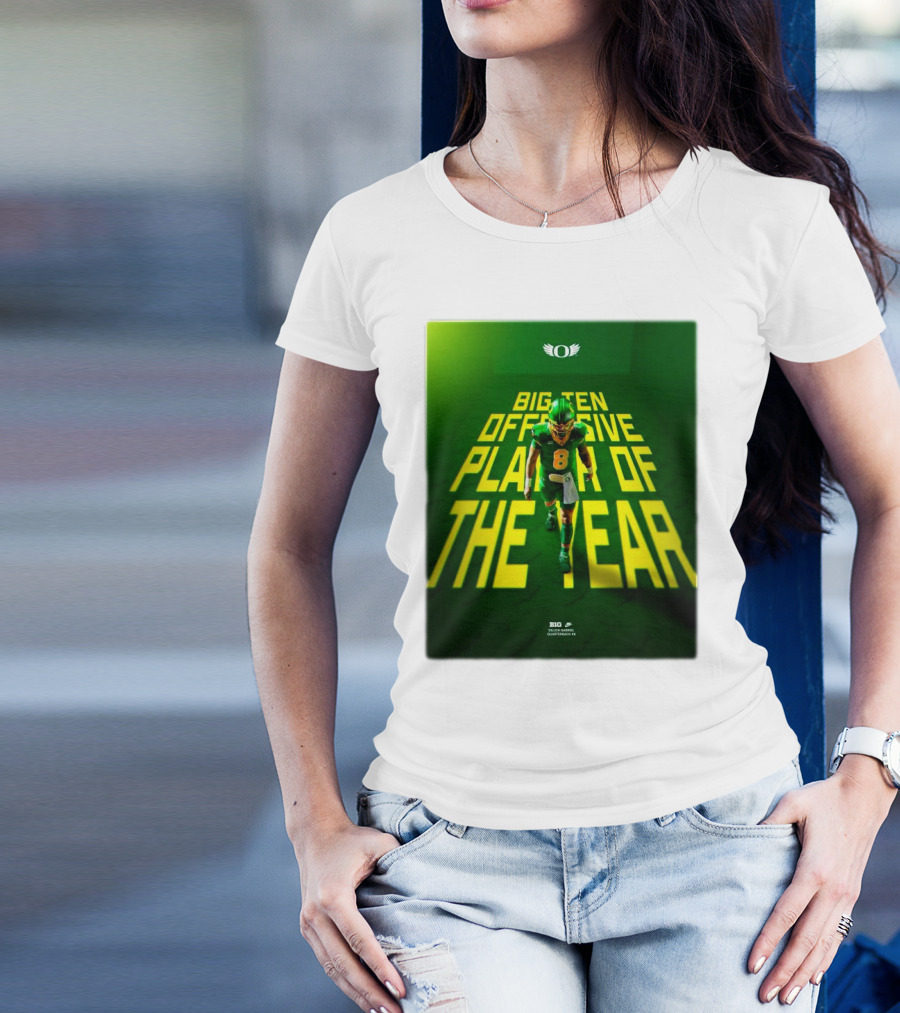 Oregon Ducks Big Ten Offensive Player Of The Year T-Shirt