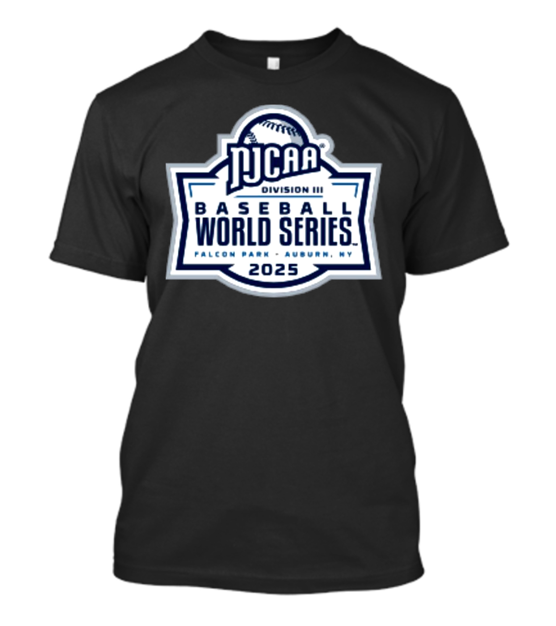 NJCAA Division III Baseball World Series 2025 Falcon Park Auburn NY T-Shirt